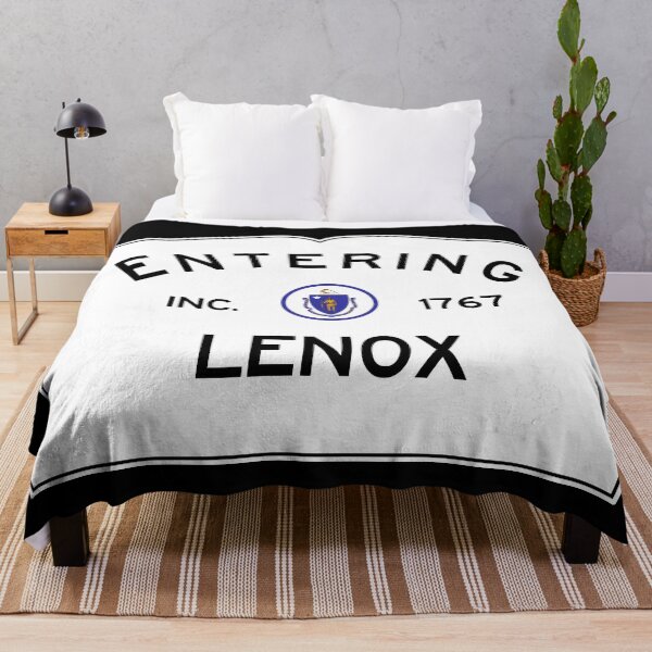 Item preview, Entering Lenox Massachusetts - Commonwealth of Massachusetts Road Sign  designed and sold by NewNomads.