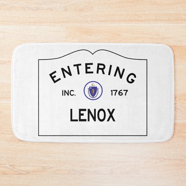 Item preview, Entering Lenox Massachusetts - Commonwealth of Massachusetts Road Sign  designed and sold by NewNomads.
