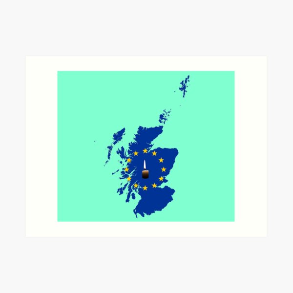 Leave a Light on for Scotland Art Print