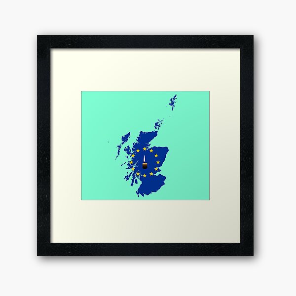 Leave a Light on for Scotland Framed Art Print