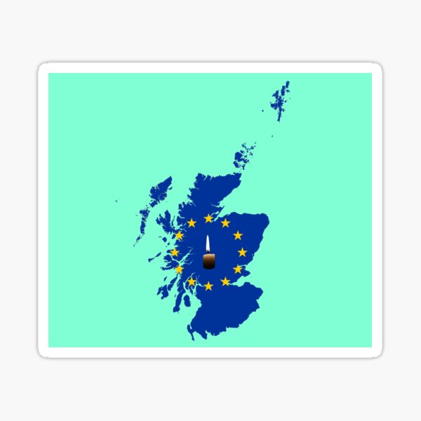 Leave a Light on for Scotland Sticker