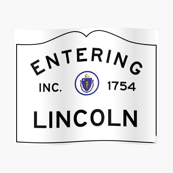 "Entering Lincoln Massachusetts Commonwealth of Massachusetts Road
