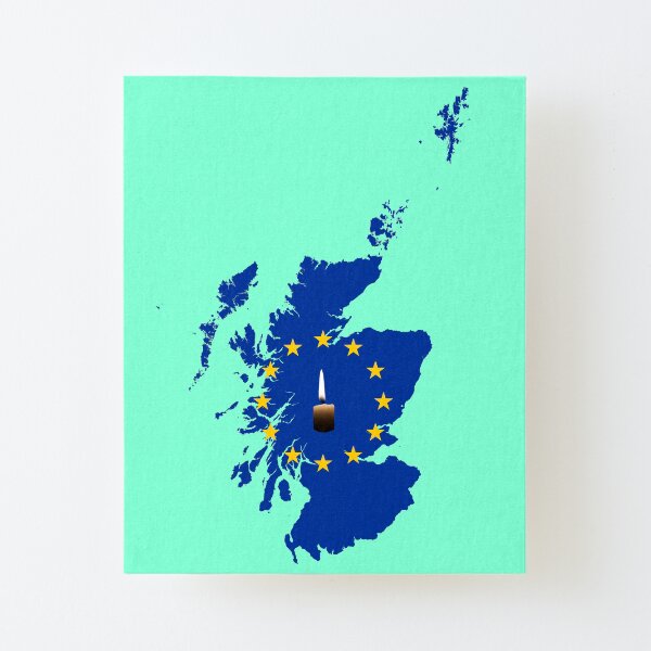 Leave a Light on for Scotland Canvas Mounted Print