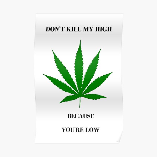 Poster Free Cannabis Redbubble