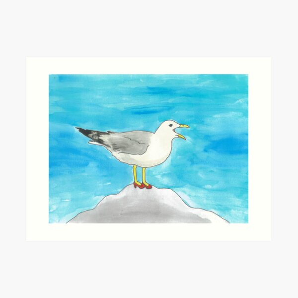 Laverne - Birds in Heels Original Art Print