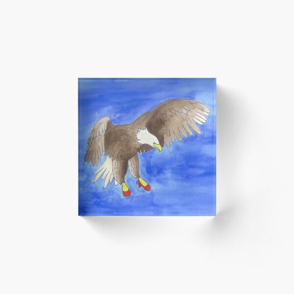 Josie - Birds in Heels Original Acrylic Block