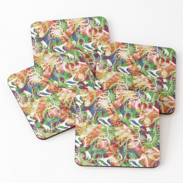 Item preview, blured wavy curved colorful seamless designed and sold by hutofdesigns.
