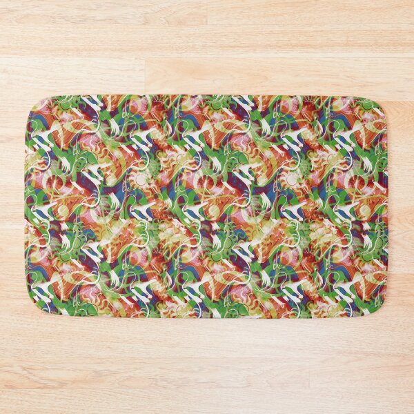 Item preview, blured wavy curved colorful seamless designed and sold by hutofdesigns.