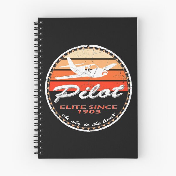 Item preview, Vintage design pilot logo dark in 70s color scheme designed and sold by FouDeeziner.