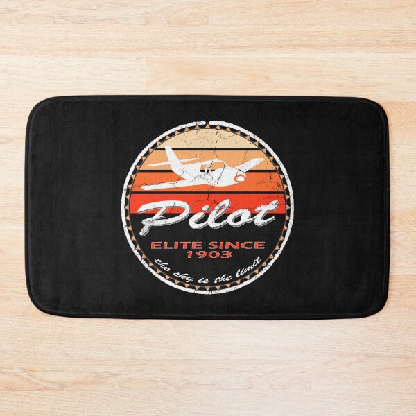Item preview, Vintage design pilot logo dark in 70s color scheme designed and sold by FouDeeziner.