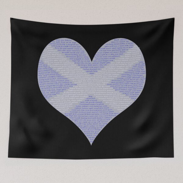 Item preview, Gaelic Words in a Saltire in a Heart designed and sold by Alternative Perspectives.