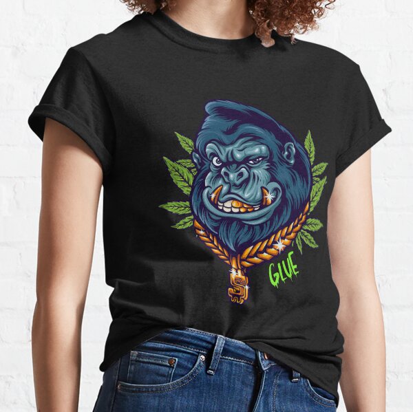 Gorilla Glue Weed Strain 420 Stoner Smoking Dank Bud Cannabis Classic T-Shirt
