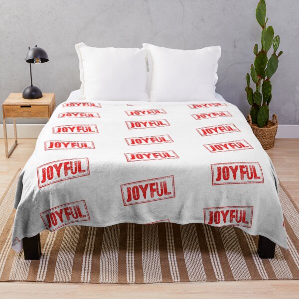 Artikelvorschau, Joyful (Distressed Vintage Retro Stamp) entworfen und verkauft von SassyClassyMe.