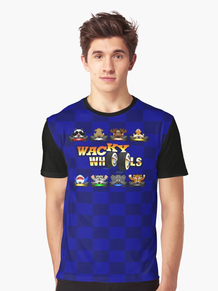 Thumbnail 1 of 5, Graphic T-Shirt, Wacky Wheels designed and sold by Dosgamert.