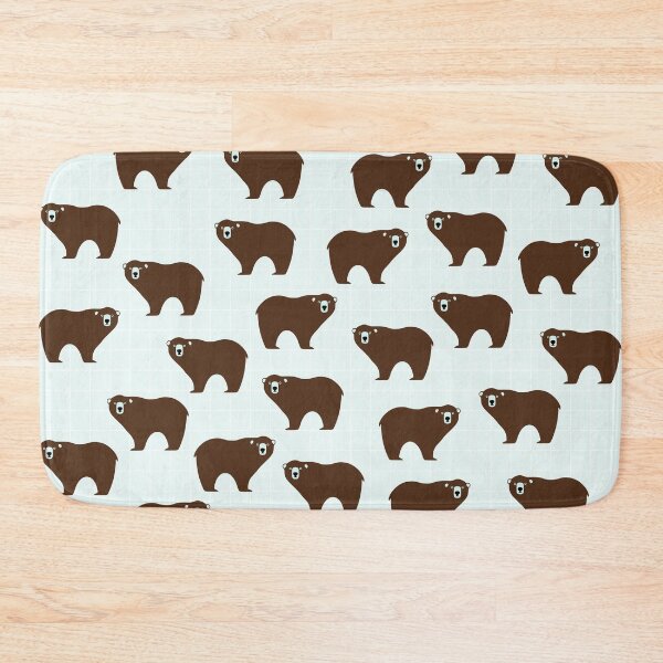 Item preview, Brown Bear on Blue Background designed and sold by kapotka.