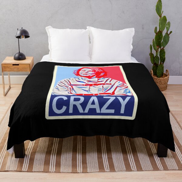 Crazy Nancy Parody in Shepard Fairey HOPE Style Throw Blanket