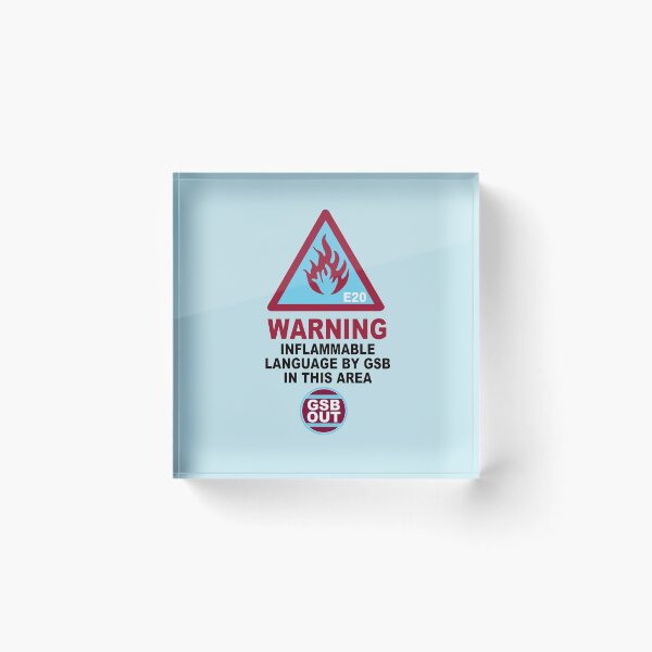 Item preview, WARNING SIGN: INFLAMABLE LANGUAGE designed and sold by ThamesIronworks.