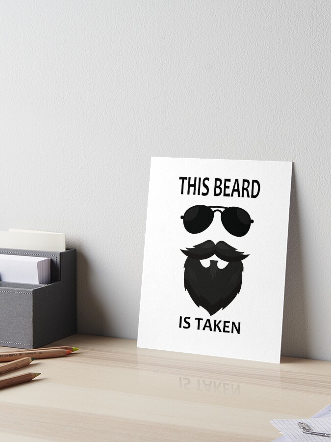 Mens Sorry This Beard Is Taken Funny Valentines Day Gift For Him T-Shirt