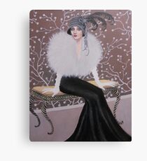 FASHIONABLE ART DECO LADY Canvas Print