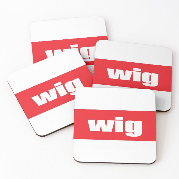 Wig Words Teens and Gen Z Use Coasters (Set of 4)
