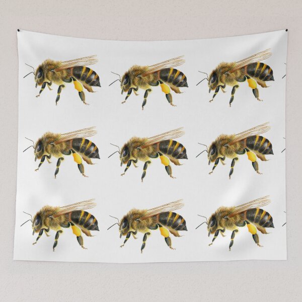 Item preview, Honey Bee Insect Watercolor Painting Wildlife Artwork designed and sold by Alison Langridge.