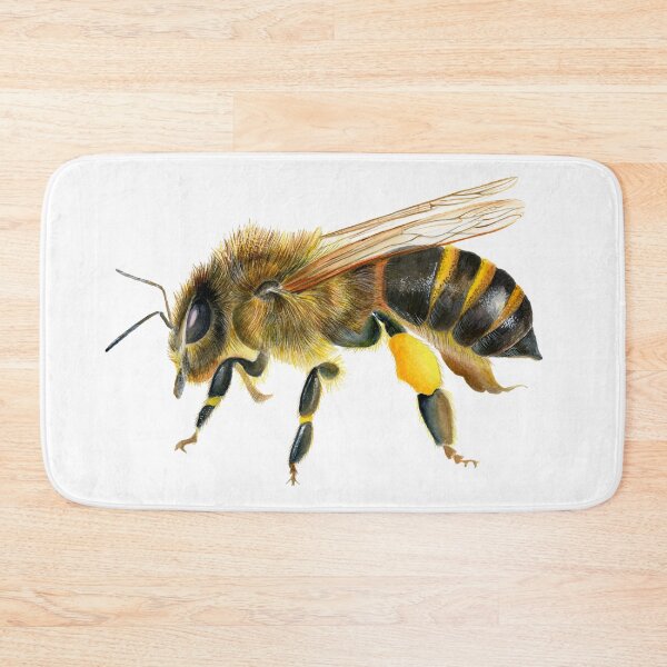 Item preview, Honey Bee Insect Watercolor Painting Wildlife Artwork designed and sold by Alison Langridge.
