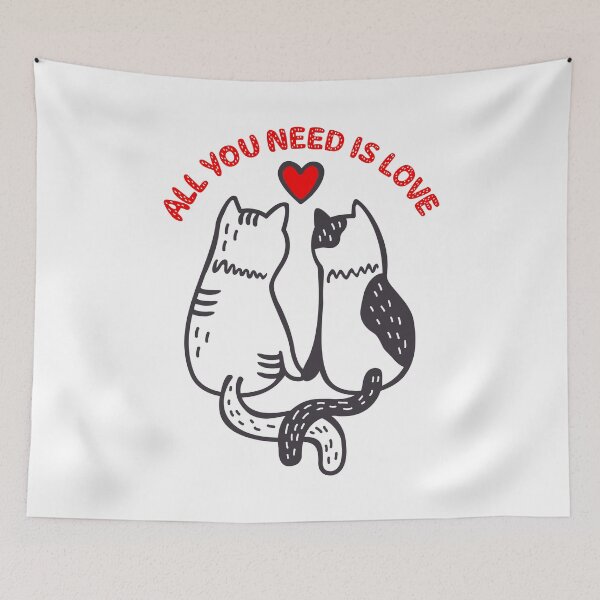 Artikelvorschau, Zwei Valentine Cats entworfen und verkauft von All-Streets.