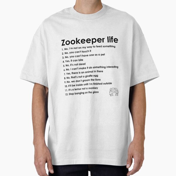Item preview, Zookeeper life - black designed and sold by GeoCreate.