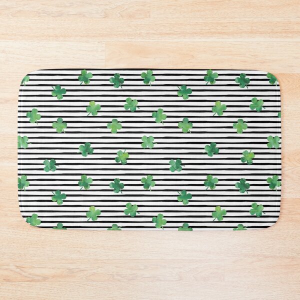 Item preview, Shamrocks - black stripes - st patricks day designed and sold by littlearrow.