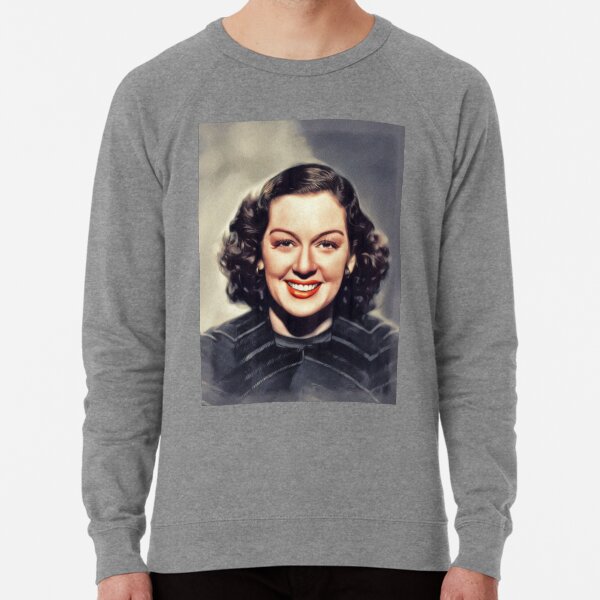Rosalind Russell, Vintage Actress Lightweight Sweatshirt