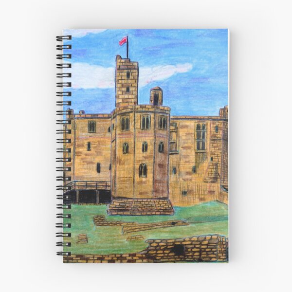 Item preview, 487 - WARKWORTH CASTLE - DAVE EDWARDS -  COLOURED PENCILS - 2020 designed and sold by BLYTHART.