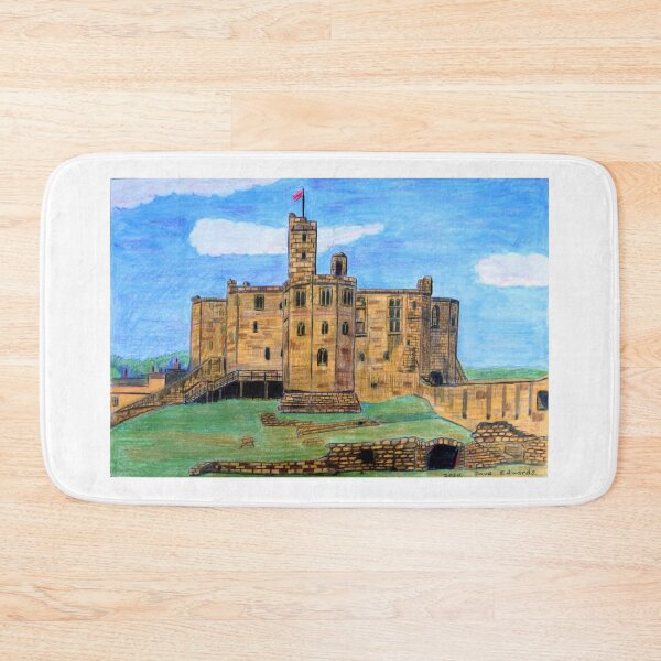 Item preview, 487 - WARKWORTH CASTLE - DAVE EDWARDS - COLOURED PENCILS - 2020 designed and sold by BLYTHART.