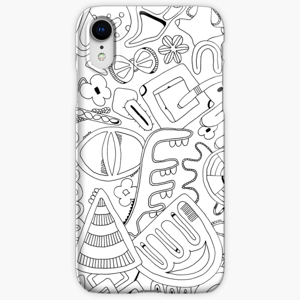 "Black and white drawing" iPhone Case & Cover by julievik Redbubble
