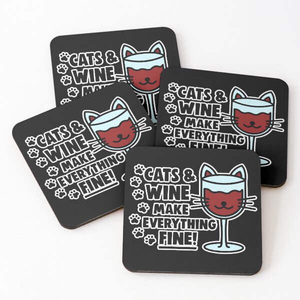 Item preview, Cats & Wine Make Everything Fine Wine Lover Gift designed and sold by hadicazvysavaca.