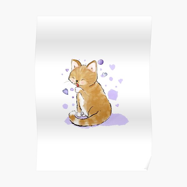 Posters Sur Le Theme Chat Qui Miaule Non Stop Redbubble