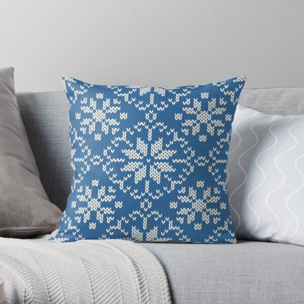 Jacquard d'hiver tricoté Coussin
