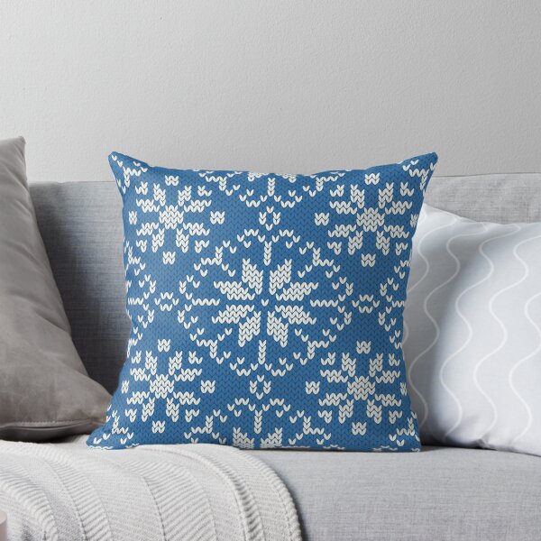 Jacquard d'hiver tricoté Coussin