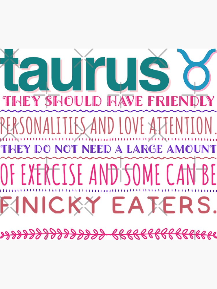 Taurus Personality Traits and Characteristics Magnet