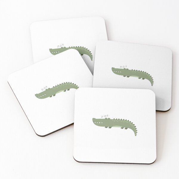 Item preview, Sleepy snoring Crocodile smile Safari African animals  designed and sold by Latch Farm  Studios.