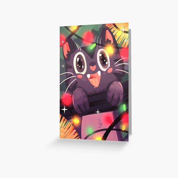 Meowy Christmas Greeting Card