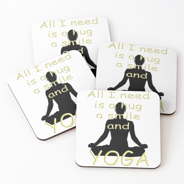 Item preview, Yoga Babe - Lotus Pose All I need is a hug a smile and Yoga designed and sold by SadSacDesigns.