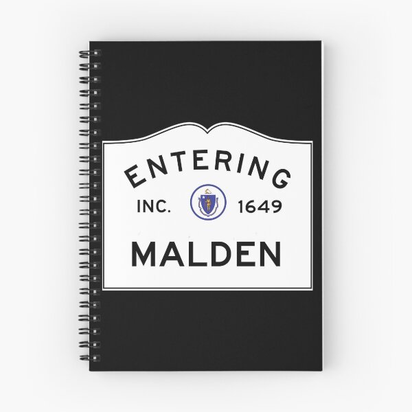 Artikelvorschau, Betreten von Malden Massachusetts - Verkehrsschild des Commonwealth von Massachusetts entworfen und verkauft von NewNomads.