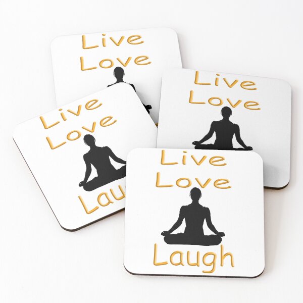 Item preview, Yoga Babe - Lotus Pose Live Love Laugh designed and sold by SadSacDesigns.