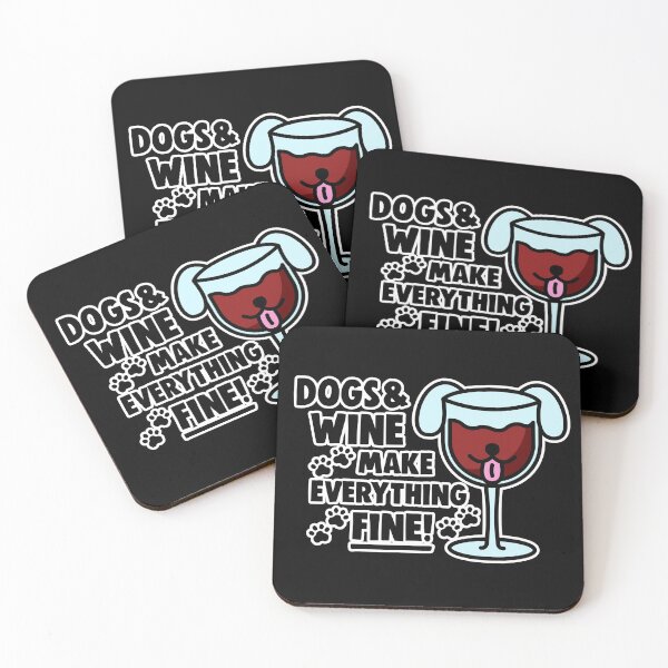 Item preview, Dogs & Wine Make Everything Fine Wine Lover Gift designed and sold by hadicazvysavaca.