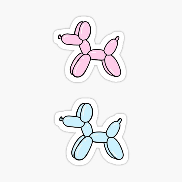 Item preview, Balloon dogs pack of 2 designed and sold by stickerdesignss.