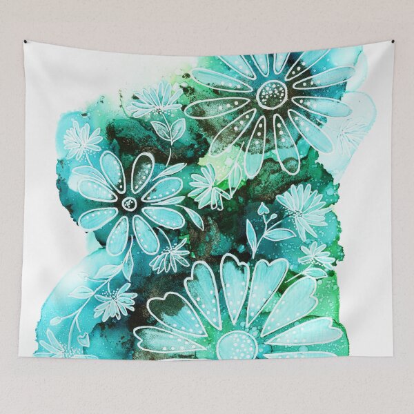 Item preview, Blue Floral designed and sold by Kelly Ryan Rhoades.