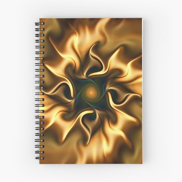 Item preview, Fractal flower sketch 5 - a semblance of gold designed and sold by floatingpilot.