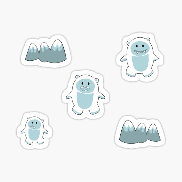 Cute baby Yeti. SVG, PNG, EPS. Cut file. (2883866)