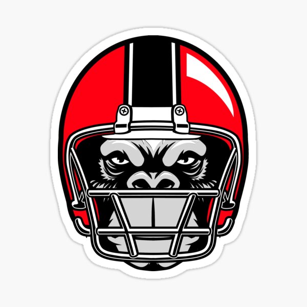 Gorilla Football, Active & Dynamic Art Sticker for Sale by InkedBeasts