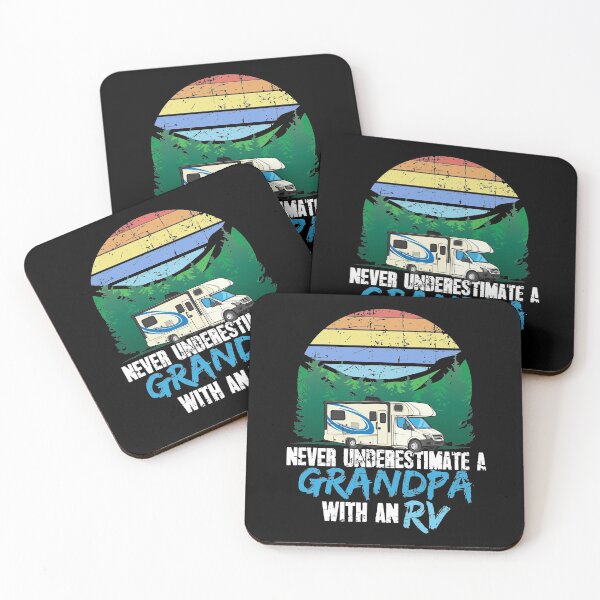 Item preview, Never underestimate a grandpa with an rv designed and sold by Captain Mood.